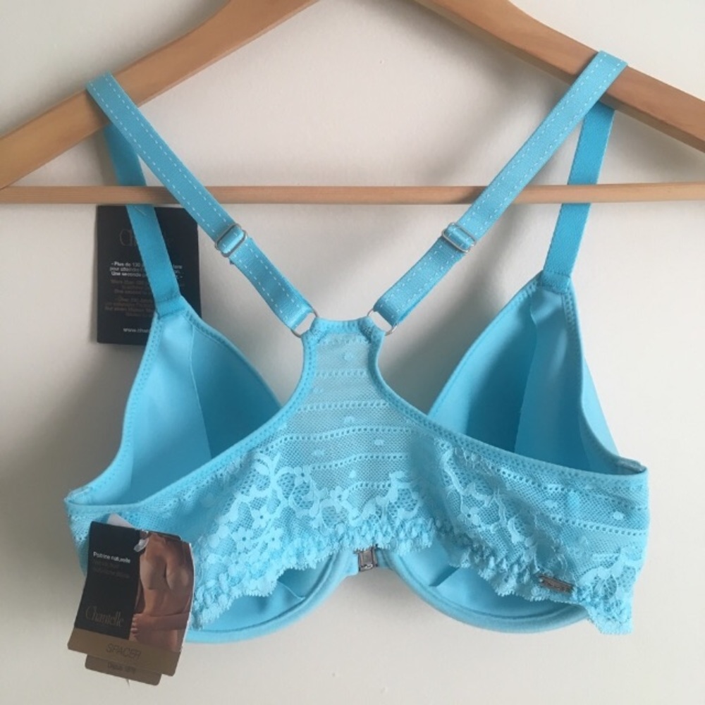 32 DD Chantelle RIVE GAUCHE T-BACK BRA Blue